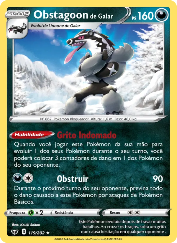 Obstagoon de Galar – Pokémon TCG