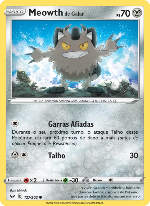 Meowth de Galar – Pokémon TCG