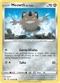 Meowth de Galar – Carta Pokémon TCG