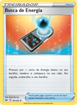 Busca de Energia – Carta Pokémon TCG