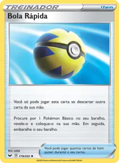Bola Rápida – Carta Pokémon TCG