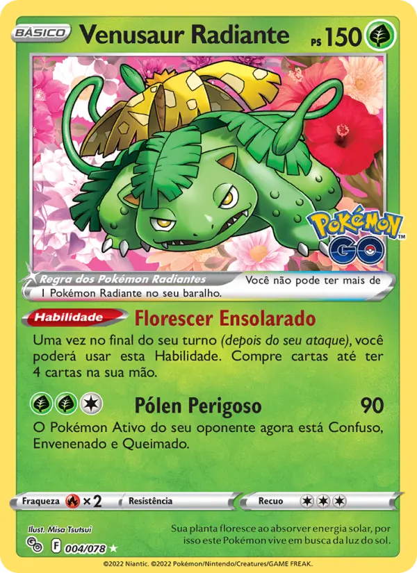 Venusaur Radiante – Pokémon TCG