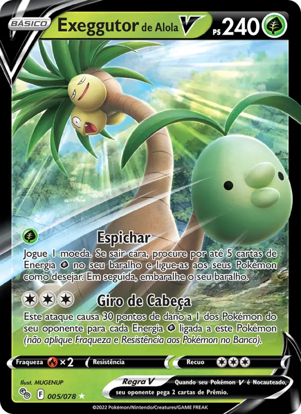 Exeggutor de Alola V – Pokémon TCG