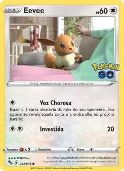 Eevee – Carta Pokémon TCG