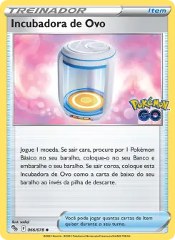 Incubadora de Ovo – Carta Pokémon TCG