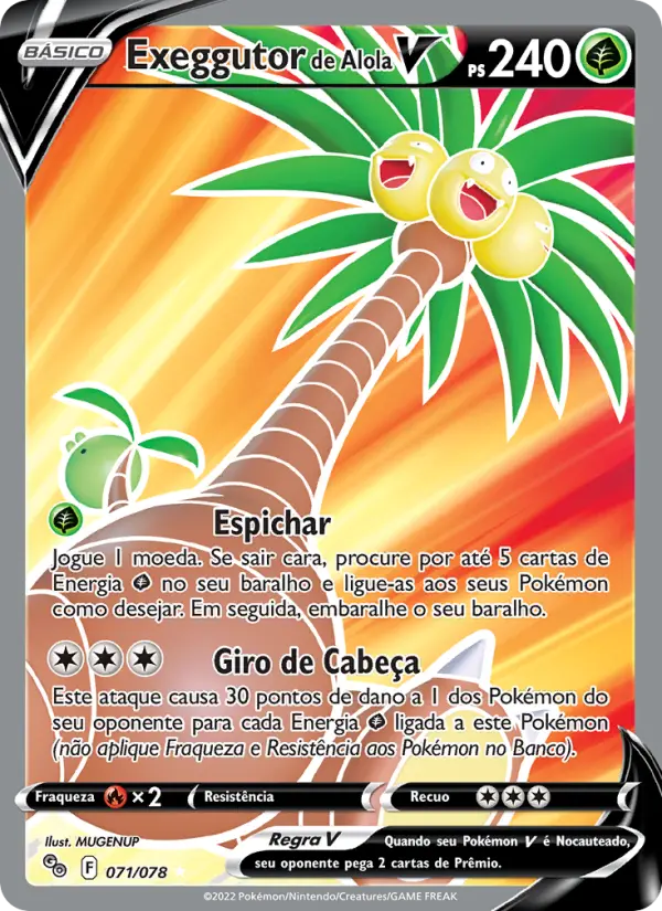 Exeggutor de Alola V – Pokémon TCG