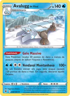 Avalugg de Hisui – Carta Pokémon TCG