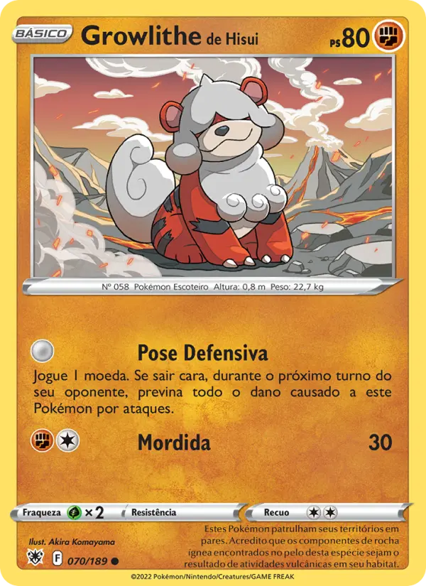 Growlithe de Hisui – Pokémon TCG