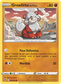 Growlithe de Hisui – Carta Pokémon TCG