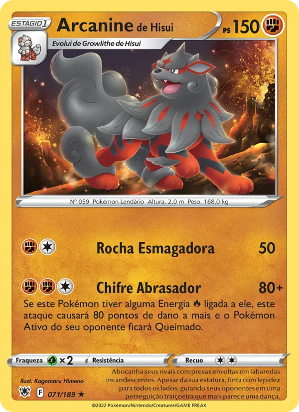 Arcanine de Hisui – Pokémon TCG
