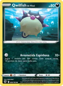 Qwilfish de Hisui – Carta Pokémon TCG