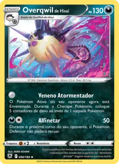Overqwil de Hisui – Carta Pokémon TCG
