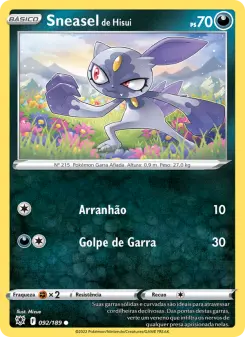 Sneasel de Hisui – Carta Pokémon TCG