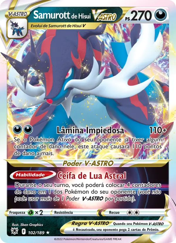 Samurott de Hisui V-ASTRO – Pokémon TCG