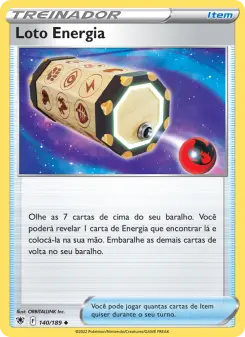 Loto Energia – Carta Pokémon TCG