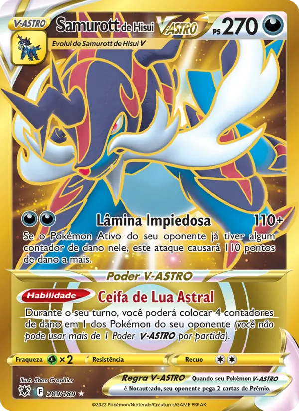 Samurott de Hisui V-ASTRO – Pokémon TCG
