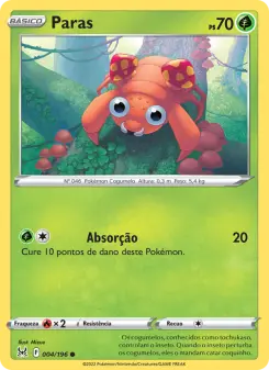 Paras – Carta Pokémon TCG