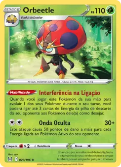 Orbeetle – Carta Pokémon TCG