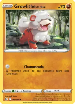 Growlithe de Hisui – Carta Pokémon TCG