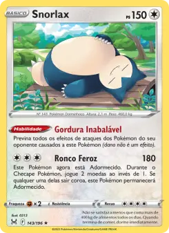 Snorlax – Carta Pokémon TCG