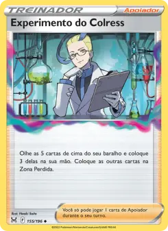 Experimento do Colress – Carta Pokémon TCG