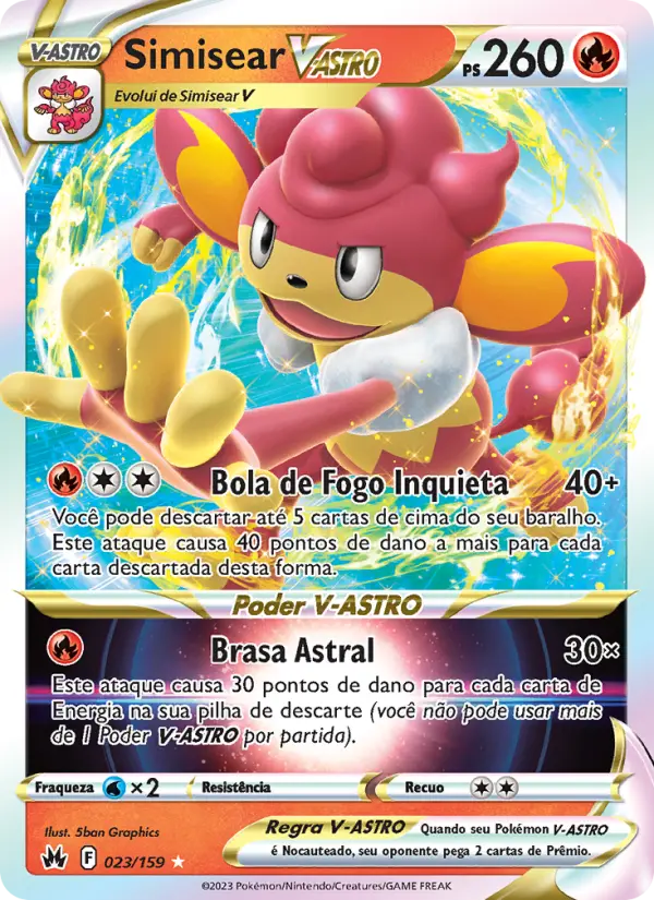 Simisear V-ASTRO – Pokémon TCG