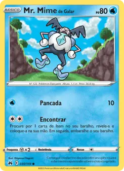 Mr. Mime de Galar – Carta Pokémon TCG