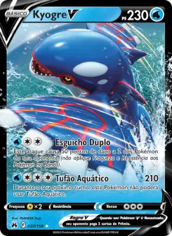 Kyogre V – Carta Pokémon TCG