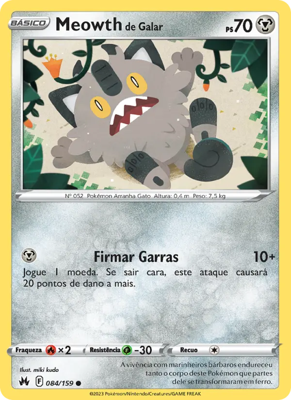 Meowth de Galar – Pokémon TCG