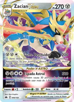 Zacian V-ASTRO – Carta Pokémon TCG