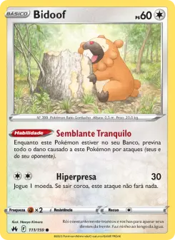Bidoof – Carta Pokémon TCG