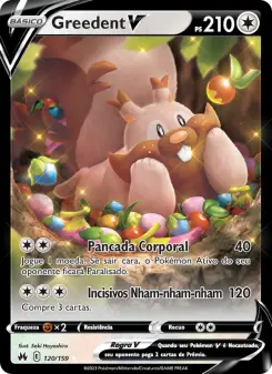 Greedent V – Carta Pokémon TCG