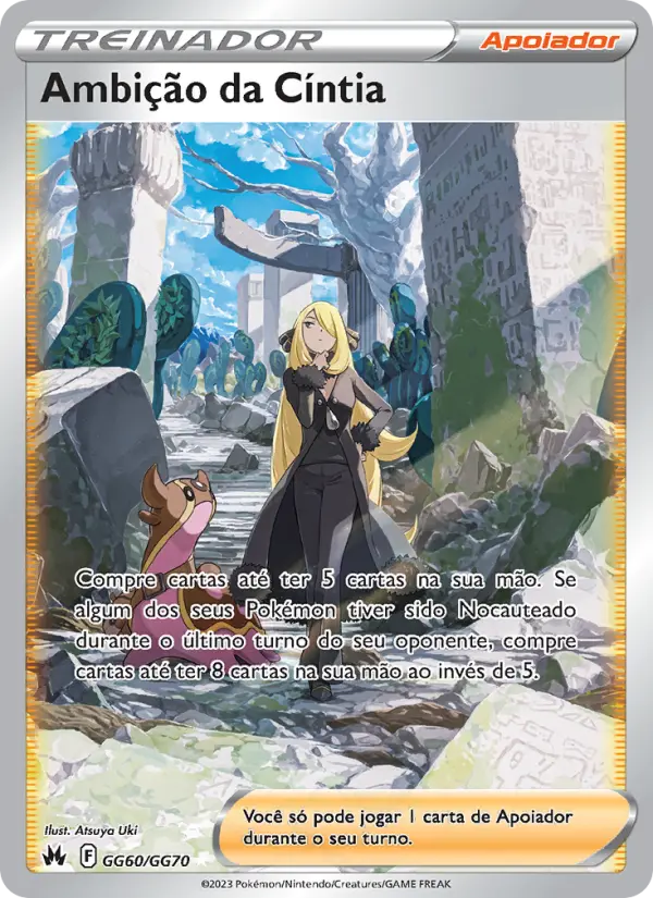 Ambição da Cíntia – Pokémon TCG