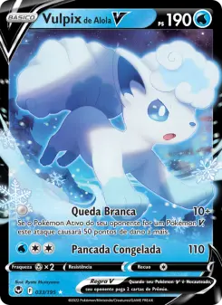 Vulpix de Alola V – Carta Pokémon TCG