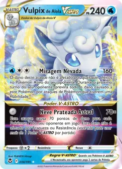 Vulpix de Alola V-ASTRO – Carta Pokémon TCG