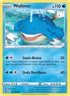 Wailmer – Carta Pokémon TCG