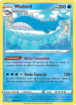 Wailord – Carta Pokémon TCG