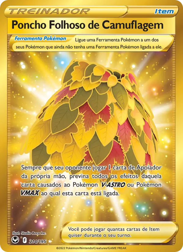 Poncho Folhoso de Camuflagem – Pokémon TCG
