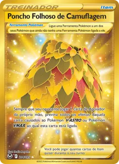 Poncho Folhoso de Camuflagem – Carta Pokémon TCG