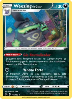 Weezing de Galar – Carta Pokémon TCG