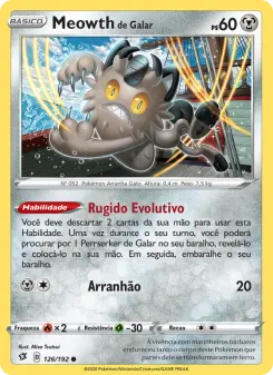 Meowth de Galar – Carta Pokémon TCG