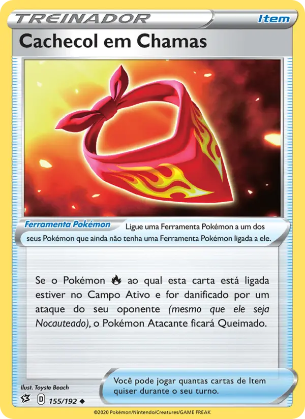Cachecol em Chamas – Pokémon TCG