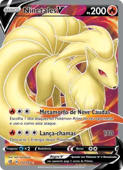 Ninetales V – Carta Pokémon TCG