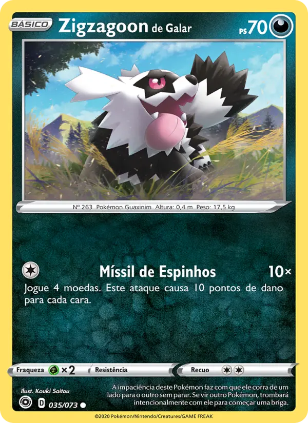 Zigzagoon de Galar – Pokémon TCG