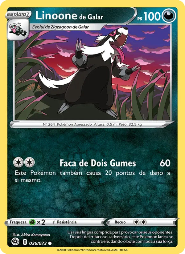 Linoone de Galar – Pokémon TCG
