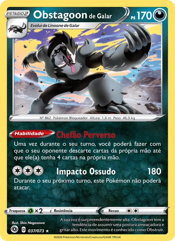 Obstagoon de Galar – Pokémon TCG