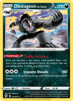 Obstagoon de Galar – Carta Pokémon TCG