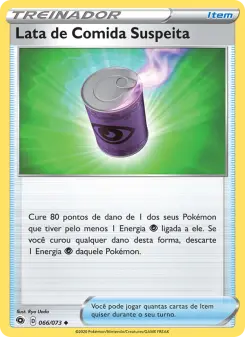 Lata de Comida Suspeita – Carta Pokémon TCG