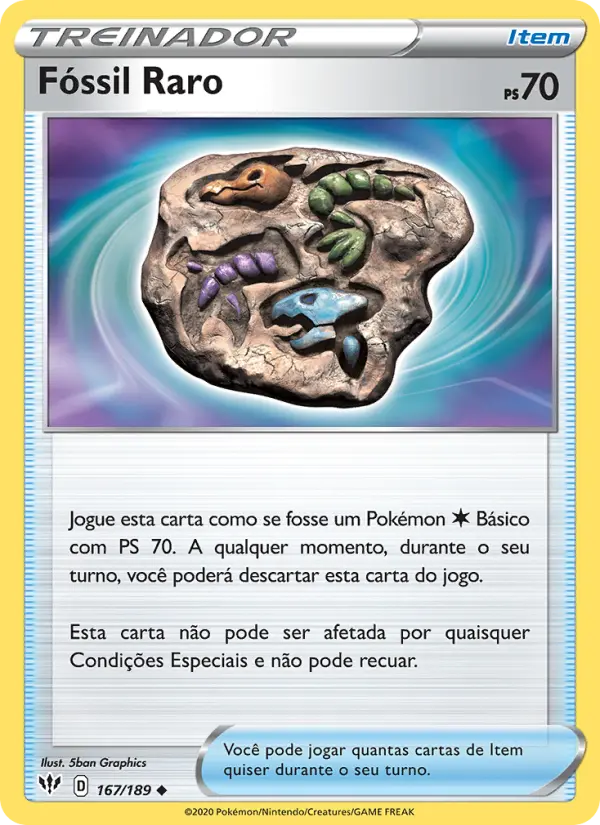 Fóssil Raro – Pokémon TCG