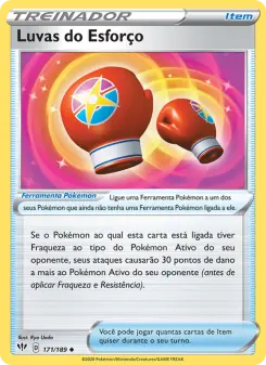 Luvas do Esforço – Carta Pokémon TCG